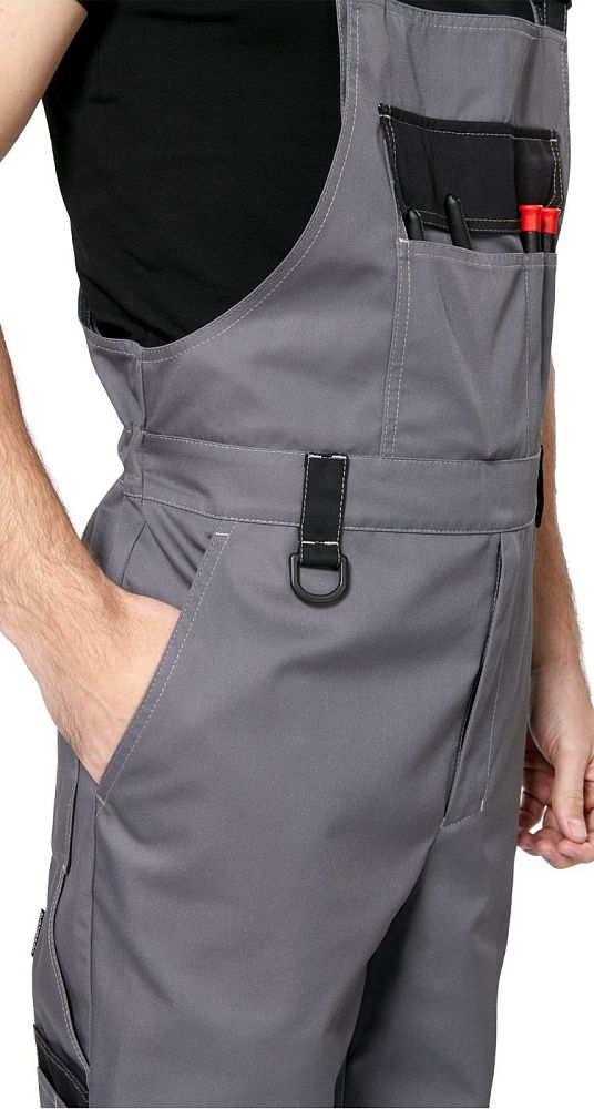 Полукомбинезон мужской рабочий летний для ИТР Виват серо-черный