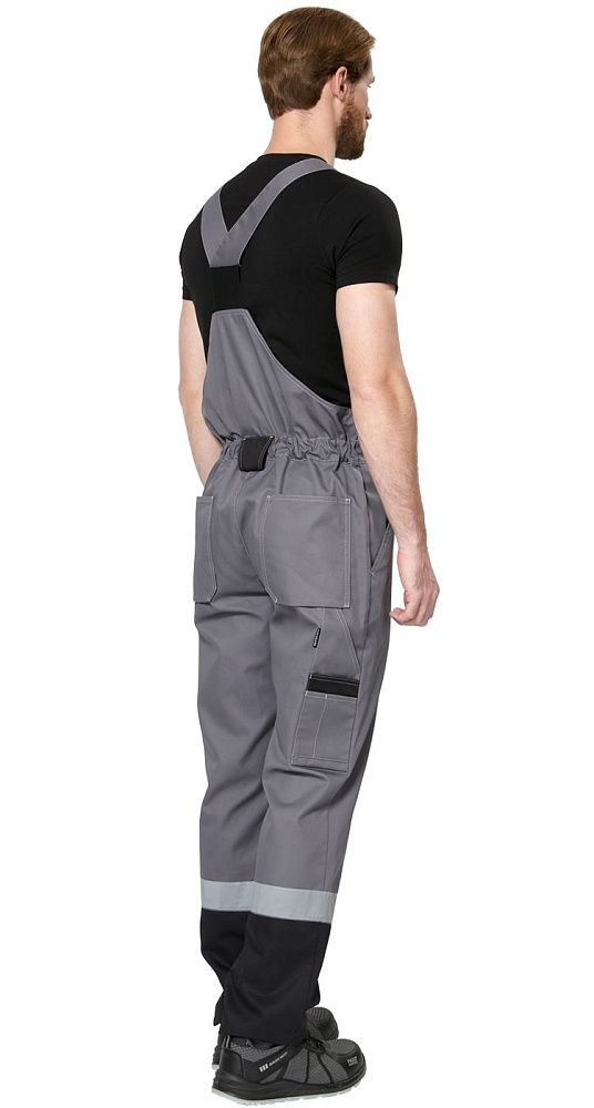 Полукомбинезон мужской рабочий летний для ИТР Виват серо-черный